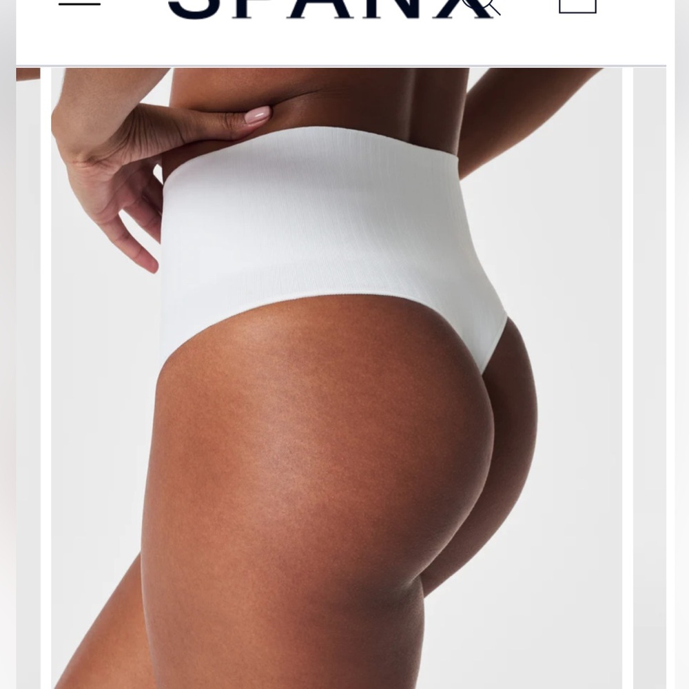 Spanx eco ribbed thong